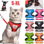 Дишащ нагръдник с повод "Comfort Air" Идеален за малки кучета и котки | Регулируем | Светлоотразителен